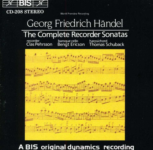 Handel / Pehrsson / Ericson / Schuback: Complete Recorder