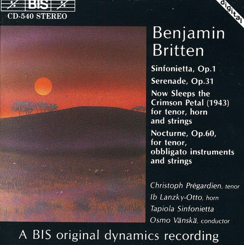 Britten / Vanska / Tapiola Sinfonietta: Sinfonietta Opus 1