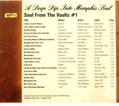 Memphis Soul 1 / Various: Memphis Soul, Vol. 1