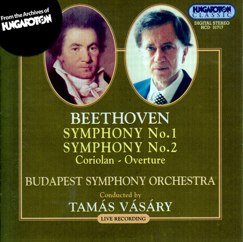 Beethoven / Budapest Symphony Orchestra / Vasary: Symphonies Nos 1-2 - Coriolan-Overture