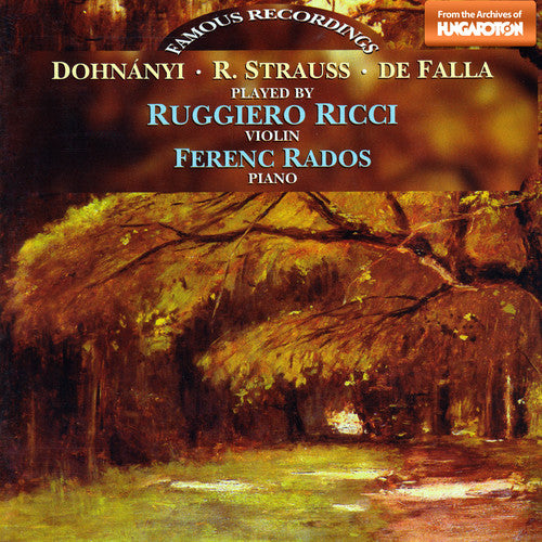 Dohnanyi / Strauss, R. / Ricci, Ruggiero / Baranyi: Sta in C Sharp minor Op 21 / Sta in E Flat Op 18