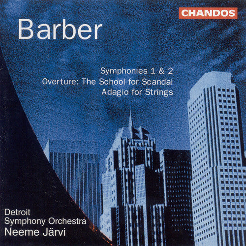 Barber / Jarvi / Detroit Symphony Orchestra: Symphony 1 Op 9 / Symphony 2 Op 19