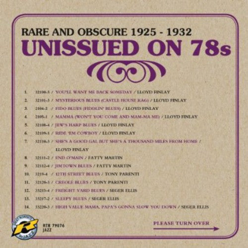 Unissued on 78S Vol 4 / Various: Unissued On 78s, Vol. 4