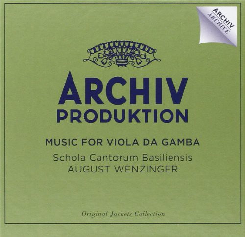 Wenzinger, August: Music for Viola Da Gamba