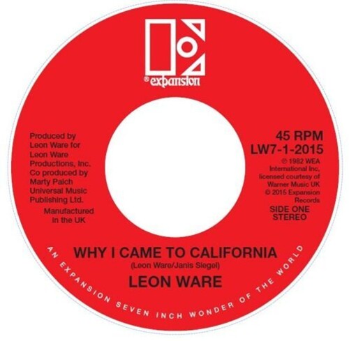 Ware, Leon: Why I Came to California / Rockin' You Eternally