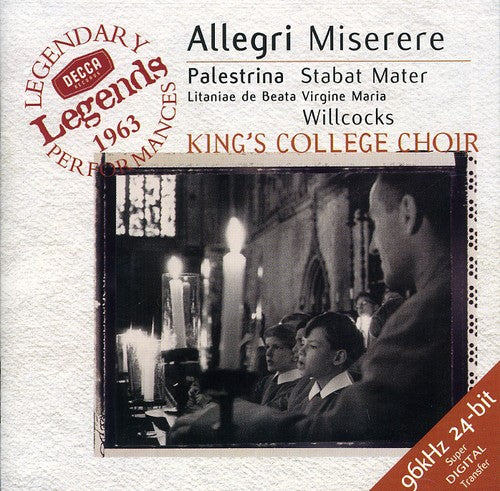 Allegri / Palestrina / Willcocks / Kcc: Miserere / Stabat Mater