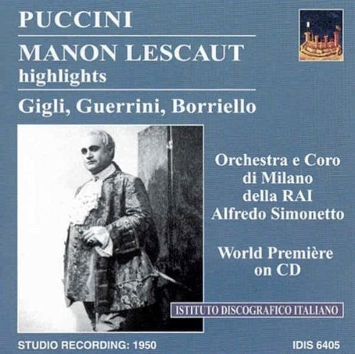 Puccini / Borriello / Gigli / Guerrini: Manon Lescaut