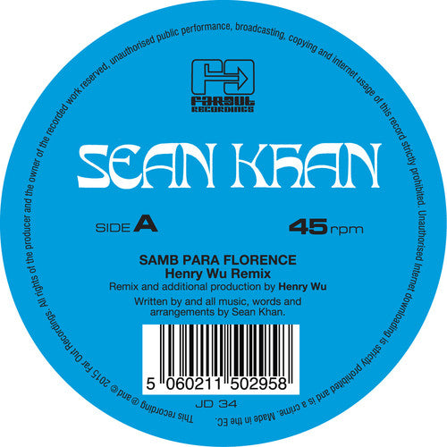 Khan, Sean: Samba Para Florence / Things To Say (remixes)