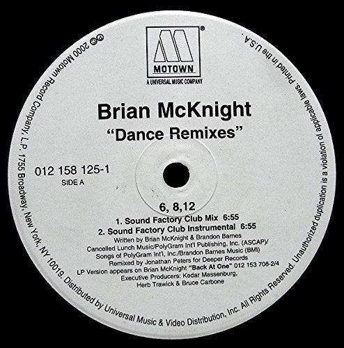 McKnight, Brian: 6 8 12 Inches