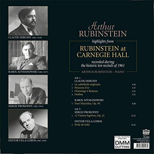 Arthur Rubinstein: Highlights From Rubinstein At Carnegie Hall