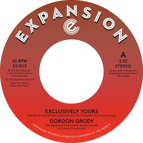 Grody, Gordon: Exclusively Yours / After Loving You