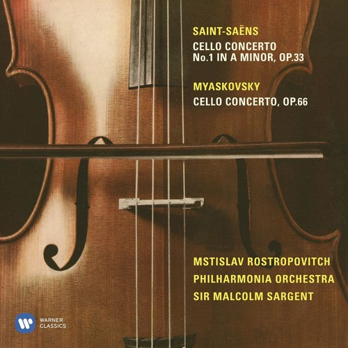 Miaskovsky / Rostropovich / Sargent / Philharmonia: Cello Concerto / Saint-Saens: Cello Concerto No 1