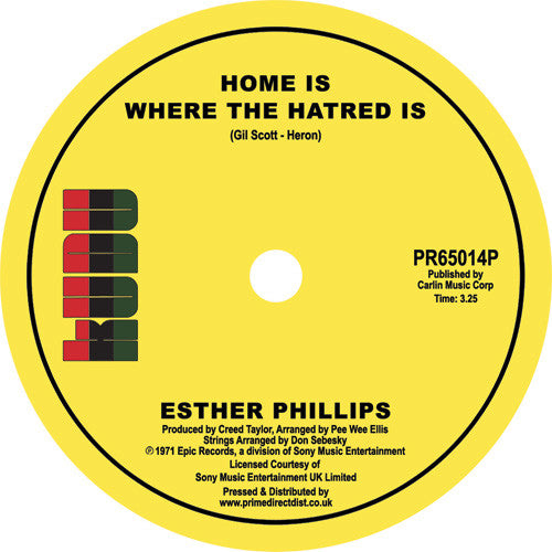 Phillips, Esther: Home Is Where the Hatred Is / I've Never Found a