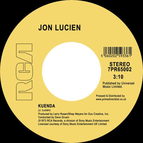 Lucien, Jon: Would You Believe In Me / Kuenda