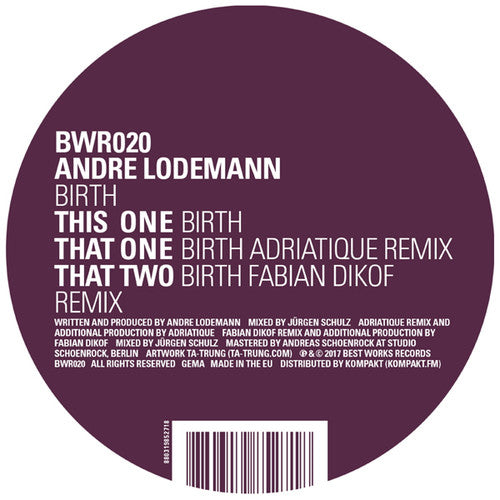 Lodemann, Andre: Birth