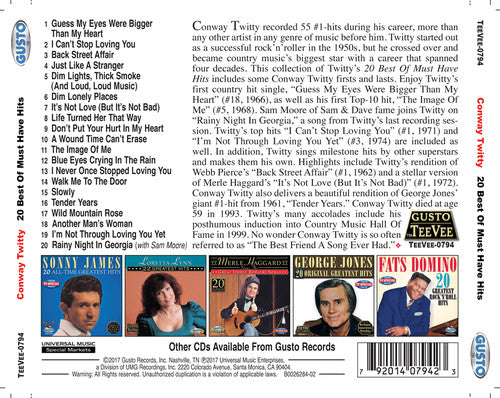 Twitty, Conway: 20 Best Of Must Have Hits