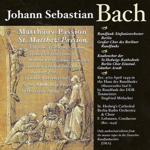 Bach / Fischer-Dieskau / Lehmann / Rso Berlin: St Matthew's Passion
