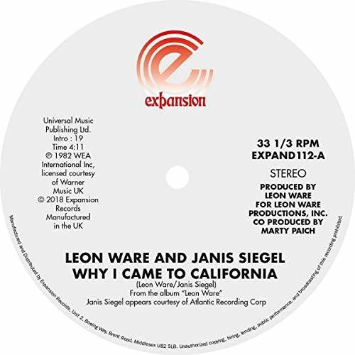 Ware, Leon: Why I Came To California / Can I Touch You There