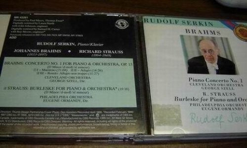 Brahms / Cleveland Orch / Szell/ Serkin: Piano Cto No 1 / S