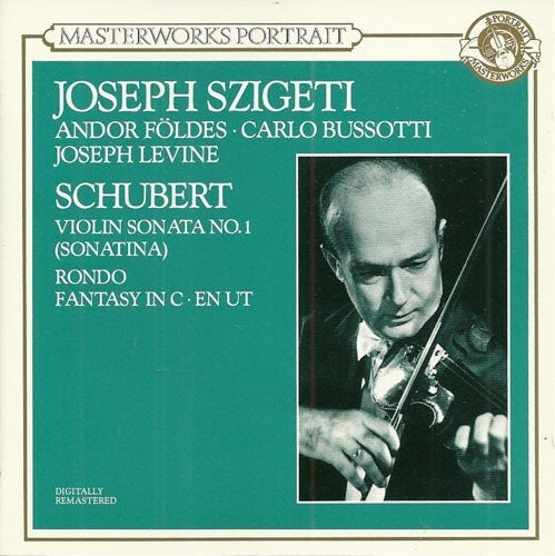 Schubert / Szigeti: Violin Sonata No 1