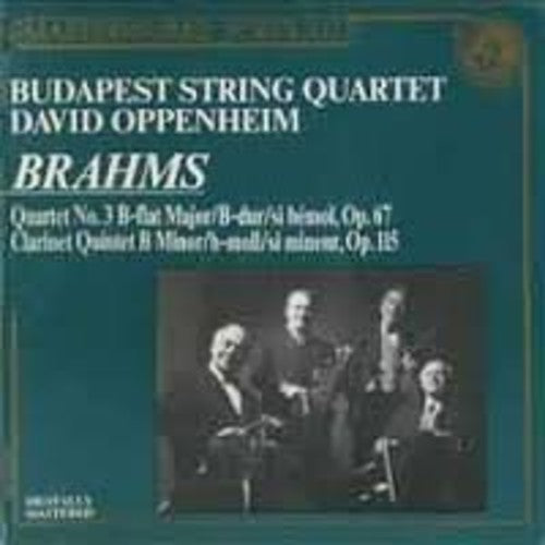 Brahms / Schneider / Budapest String Quartet: String Quartet No 3