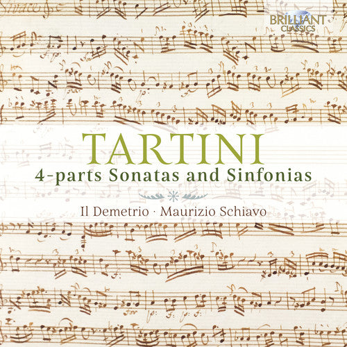 Tartini / Ensemble Il Demetrio: 4-Parts Sonatas & Sinfonias