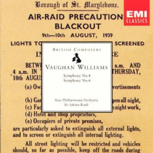 Vaughan Williams / Boult / Lpo: Symphony 4/6