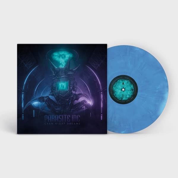 Parasite Inc: Cyan Night Dreams - Blue & White Marble Colored Vinyl