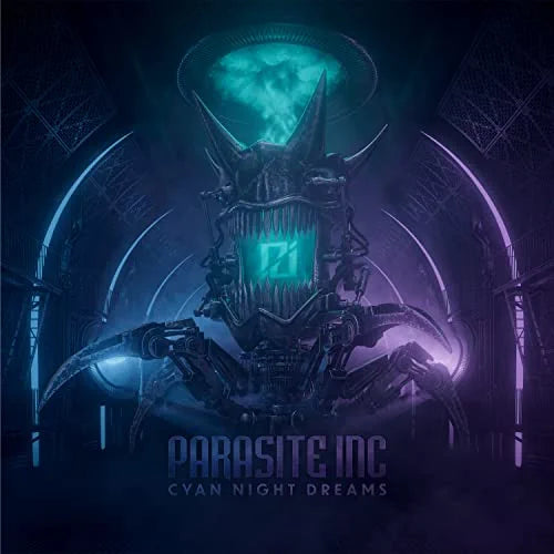 Parasite Inc: Cyan Night Dreams - Blue & White Marble Colored Vinyl