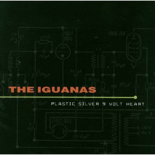 Iguanas: Plastic Silver 9-Volt Heart