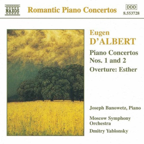 D'Albert, Eugen / Bonowetz / Yablonsky: Piano Concertos 1 & 2 / Overture: Esther