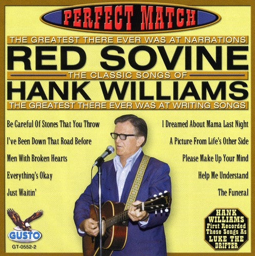Sovine, Red: Perfect Match-Songs of Hank Williams