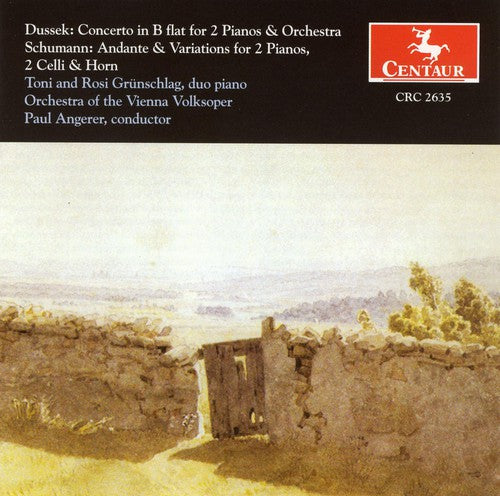 Dussek / Schumann / Grunschalg / Angerer: Concerto for 2 Pianos & Orch / Andante & Variation