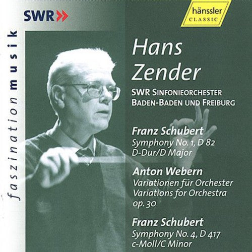 Schubert / Webern / Zender / Swr Radio So Freiburg: Symphony 1 D Major / Variations for Orchestra Op30