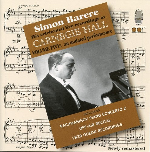 Barere, Simon: Live at Carnegie Hall-Vol. 5