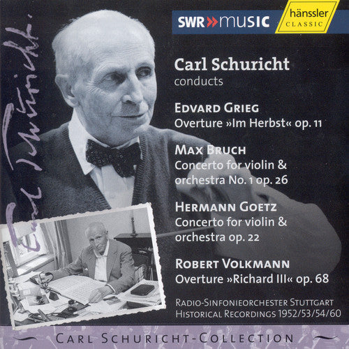 Schuricht / Grieg / Bruch / Goetz / Volkmann: Concerto for Violin & Orchestra