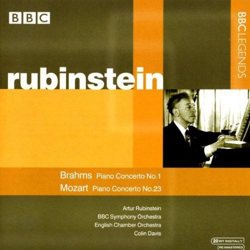 Brahms / Mozart / Rubinstein / Davis / BBC So: Piano Concerto 1 / Piano Concerto 23