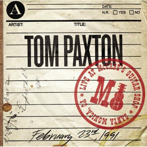 Paxton, Tom: Live at McCabe's Guitar Shop