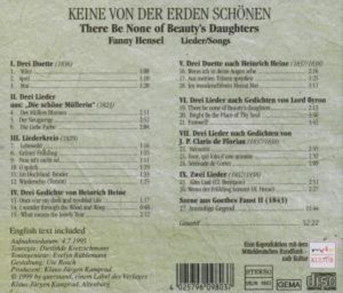 Songs of Fanny Hensel / Various: Lieder